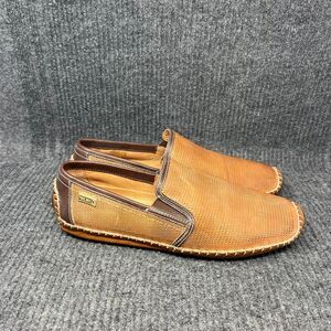 NEW Pikolinos Jerez Driving Loafers Brown Leather Slip On Shoes Mens 43 / US 10